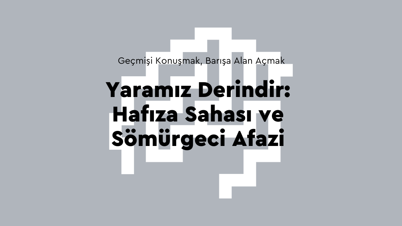 Hafıza Merkezi logosu ve etkinlik detaylarının yer aldığı duyuru görsel malzemesi