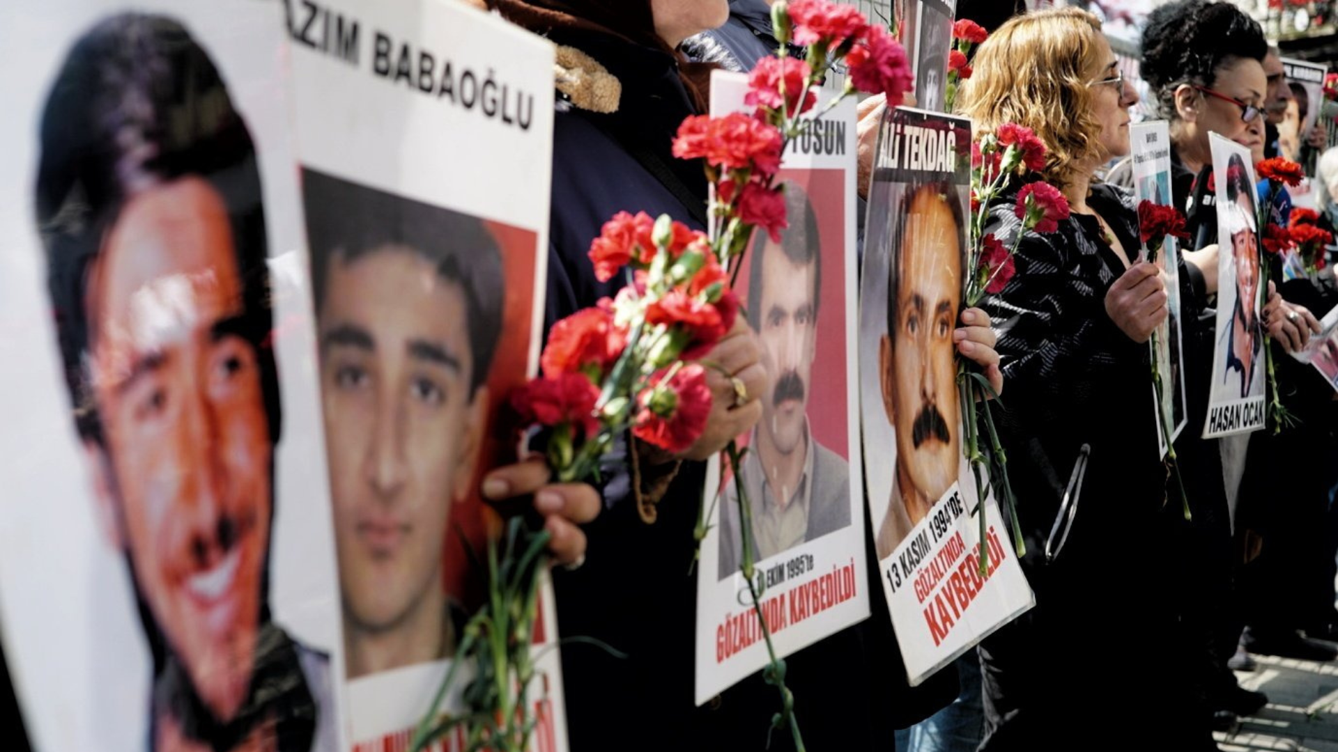 Cumartesi Anneleri/İnsanları, 991. hafta buluşmalarında 29 yıl önce gözaltında kaybedilen Hasan Ocak’ı andı, 23 Mart 2024. Fotoğraf: Hayri Tunç