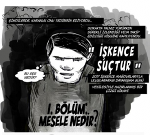 İşkence ve zorla kaybetme üzerine iki çizgi hikaye