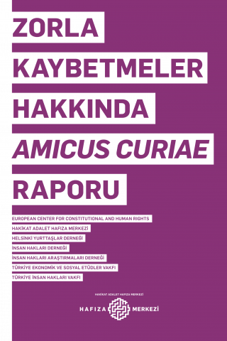 Zorla Kaybetmeler Hakkında Amicus Curiae Raporu